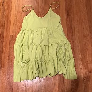 2021 summer collection neon green Zara dress